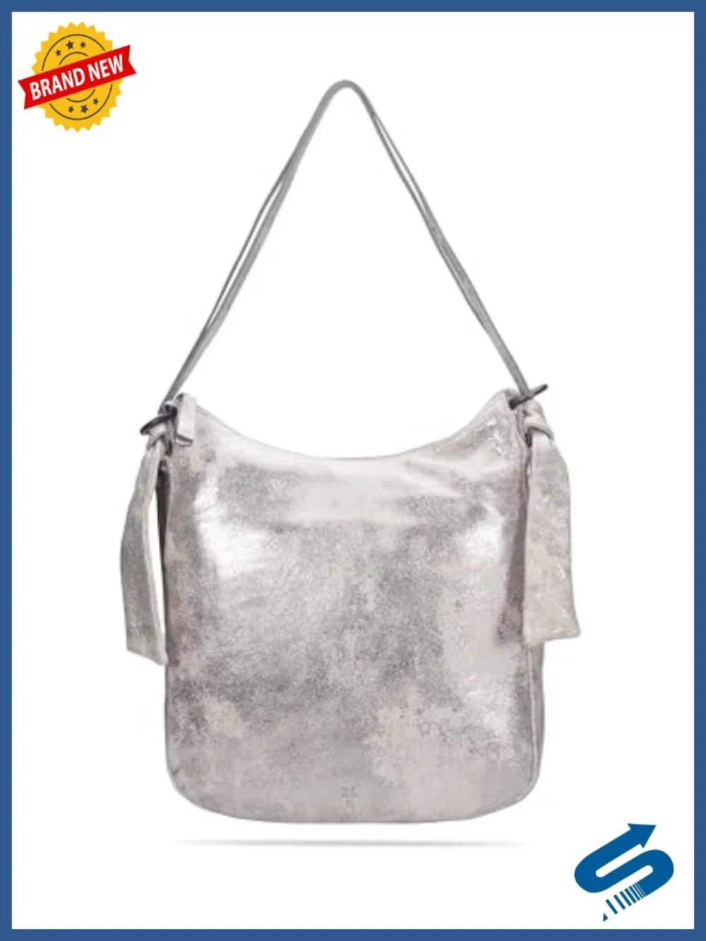 Genuine Leather Fashion Backpack Shoulder Bag with Interior Zipper Pocket